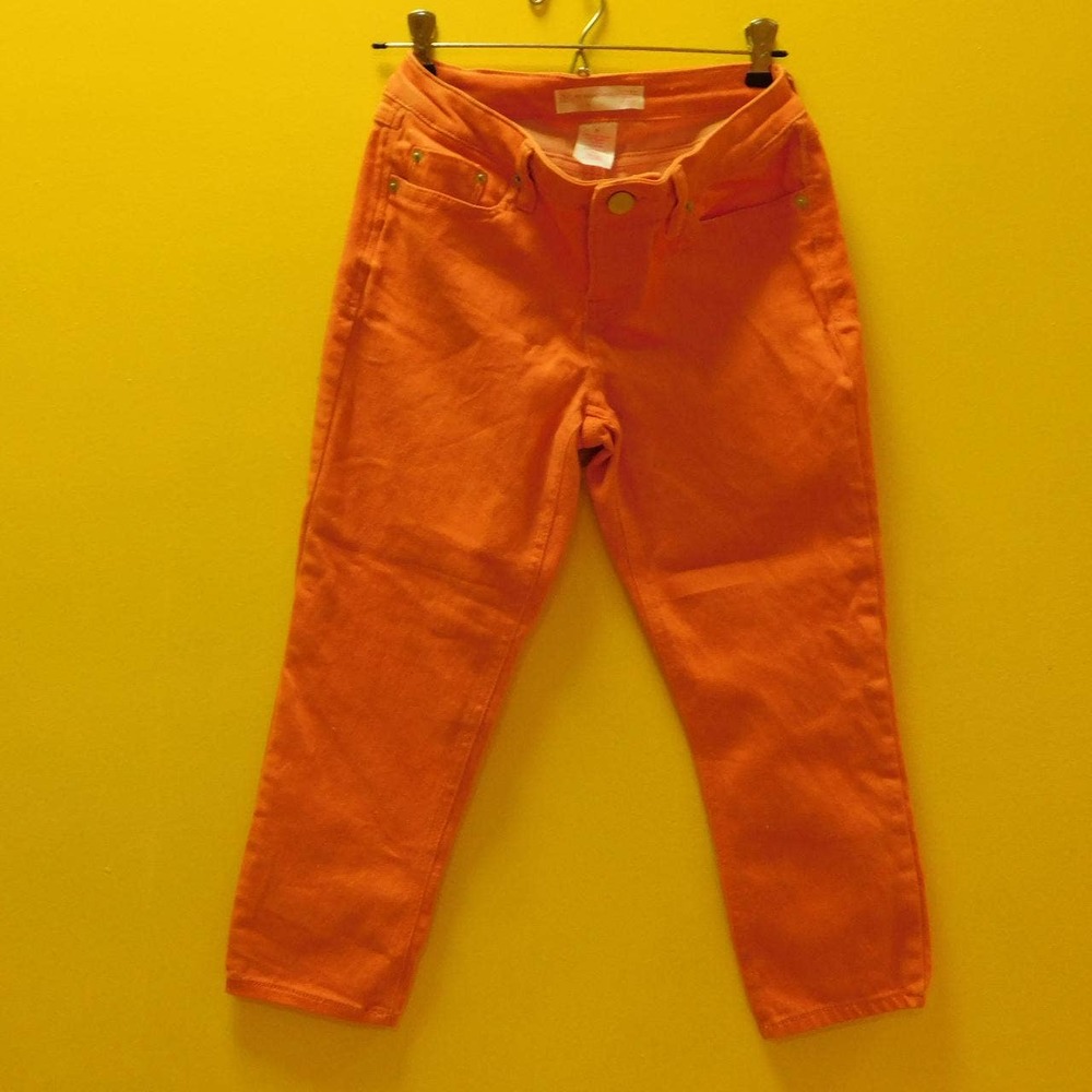 No Boundries Orangey Peach Capri Pants JR 7